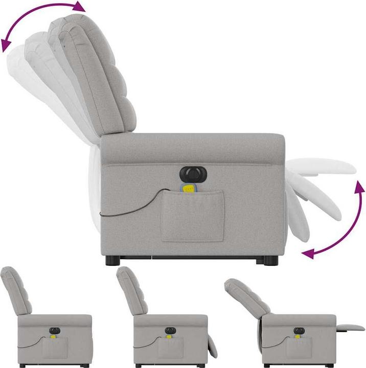 Image du produit vidaXL Massagesessel mit Aufstehhilfe