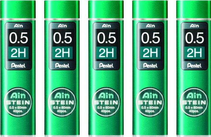 Immagine prodotto Pentel Matita meccanica porta Ain Stone 0.5mm (40 pz., 0.50 mm, 2H)