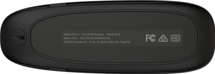 Produktbild ASUS Geh COBBLE BLACK Speichergehäuse (M.2)