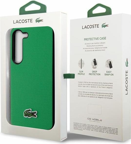 Produktbild Lacoste LCHCS23MPVCN S23+ S916 zielony/green hardcase Iconic Petit Pique (Samsung Galaxy S23+)