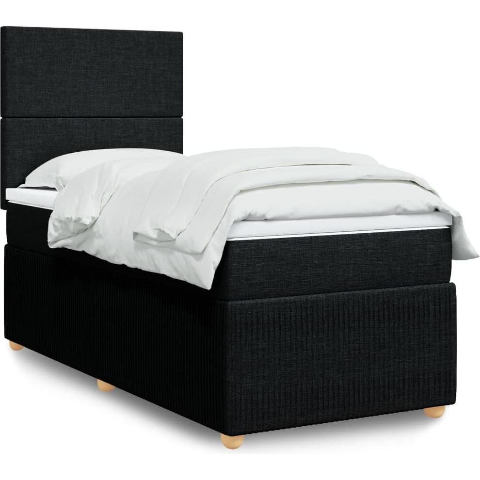 VidaXL, Bett, Bo x springbett mit Matratze 80 x 200 cm Stoff (80 x 200 cm)