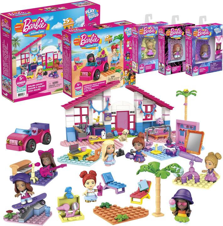 Actual product image Mega Bloks Mega Construx - Barbie playset bundle