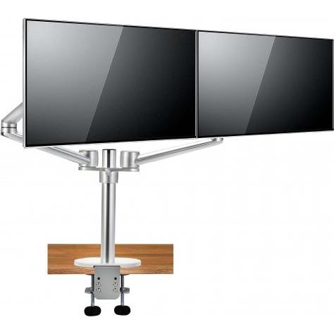 Thumbnail - Spire Monitor Arm (Tisch, 27"), Monitor Halterung, Weiss, Silber