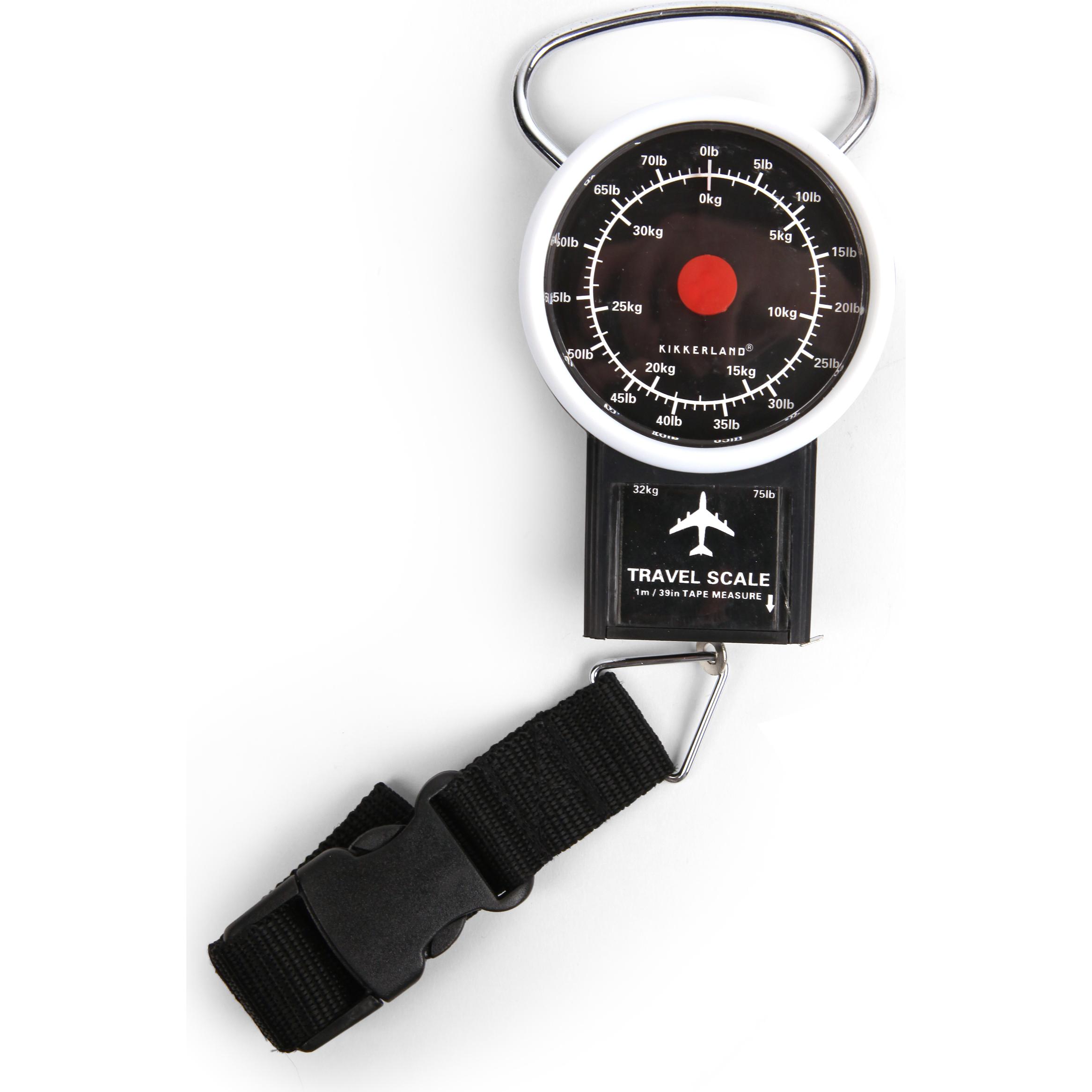 Kikkerland, Reisezubehör, Travel Luggage Scale, Schwarz, (Kofferwaage)