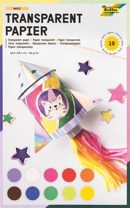 Immagine prodotto Folia Carta trasparente (42 g/m², 10 x)
