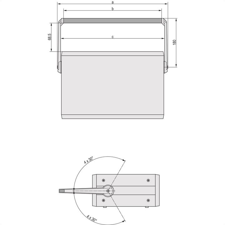 Actual product image Schroff Set-up carrying handle - SET-UP CARRY HANDLE 28TE