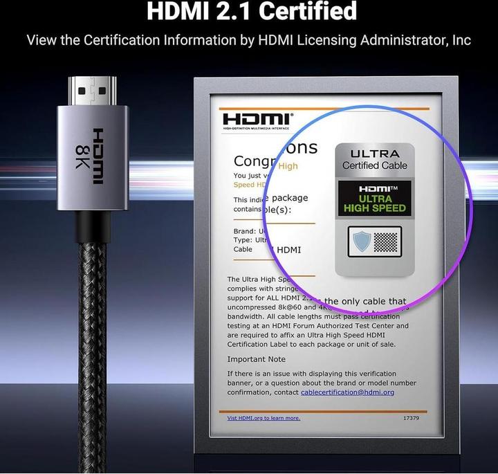 Actual product image Ugreen HDMI – HDMI (1 m)