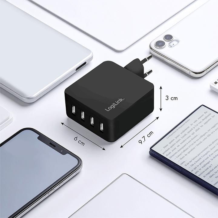 Produktbild LogiLink PA0336 (24 W, 4 Ports)