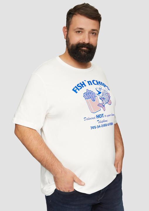 Image du produit S.Oliver T-Shirt Baumwollshirt mit Frontprint (XXL)