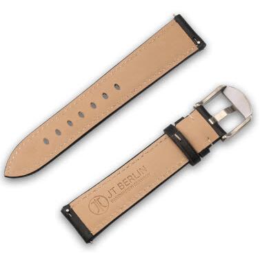 Thumbnail - JT Berlin Universal Watchband 20mm Charlie (20 mm, Echtleder, Galaxy Watch 5, Galaxy Watch 5 Pro), Uhrenarmband, Schwarz
