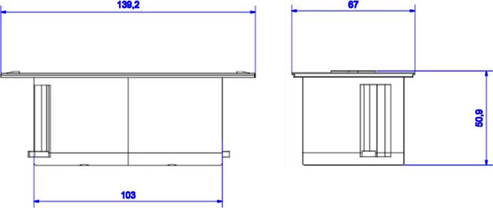 Actual product image Bachmann DUE Type F Black Socket (2 x, CEE 7/3, 0.20 m)