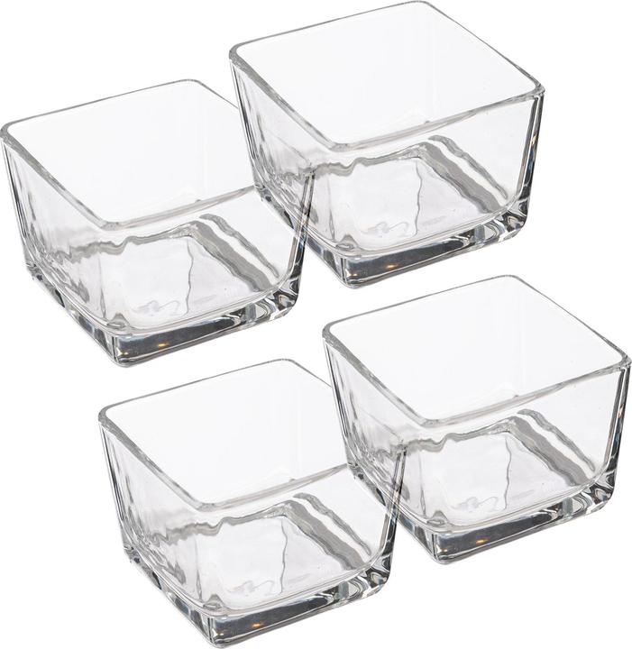 Actual product image Cheffinger 4er Set Glasschalen Bambusboden