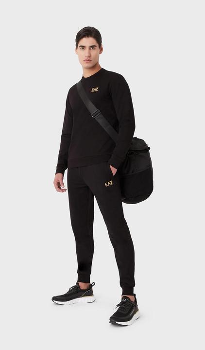 Produktbild Emporio Armani EA7 Pullover Unifarbenes Sweatshirt mit Rundhalsausschnitt und Logo-Print (M)
