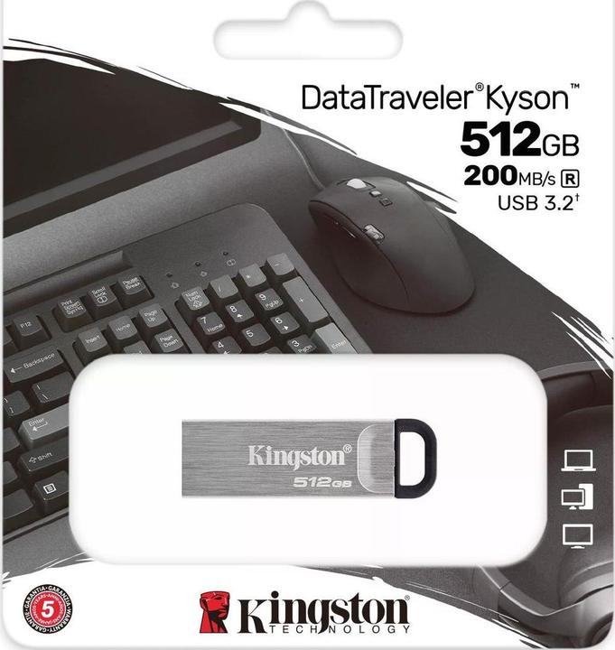 Immagine prodotto Kingston DataTraveler Kyson (512 GB, USB-A)