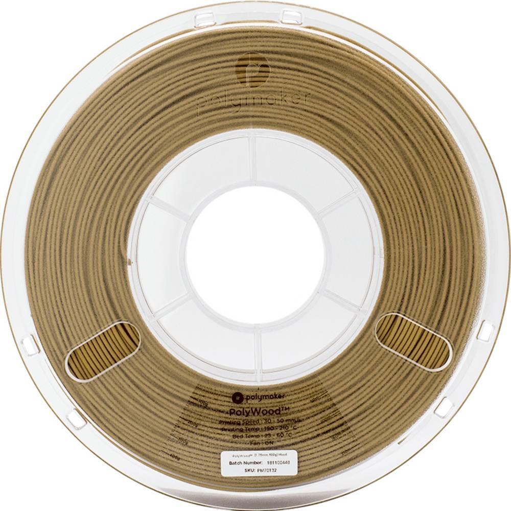 Thumbnail - Polymaker PA08005 PolyWood Filament PLA 1.75 mm 600 g Braun 1 St. (PLA, 1.75 mm, 600 g, Braun), 3D Filament, Braun