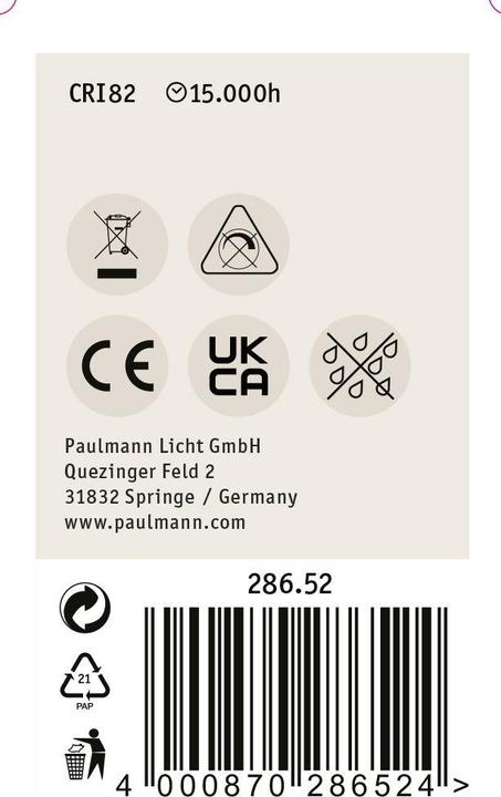 Produktbild Paulmann Tropfen (E14, 6.50 W, 806 lm, 1 x, E)