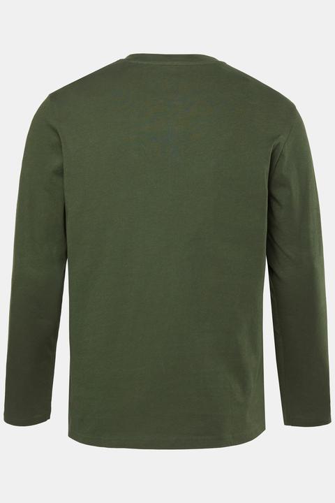 Produktbild JP1880 Henley, Basic, Shirt, Langarm, Knopfleiste, bis 8XL (8XL)
