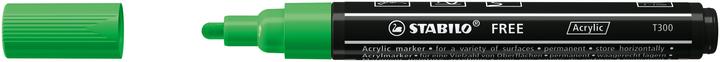 Actual product image STABILO Acrylic marker - FREE Acrylic - T300 bullet tip 2-3mm - single pencil - leaf green (Leaf green, 3 mm, 1 x)