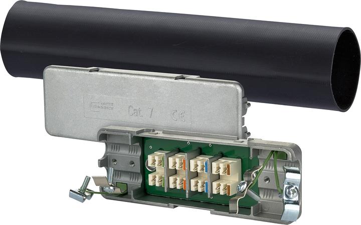 Immagine prodotto Metz Connect BTRCat.7 connettore per cavi grezzi IP67 con guaina termorestringente Modulo di connessione per (Fascette in plastica, 112 mm, 1 pz.)