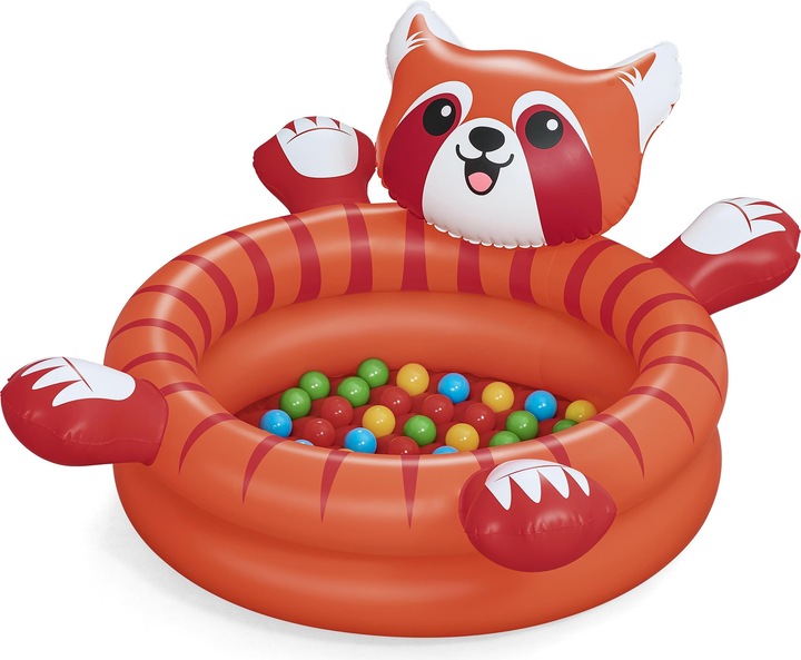 Actual product image Bestway Playful Red Panda Inflatable Ball Pit with 50 Play Balls