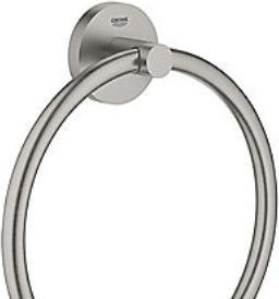 Produktbild Grohe Start QuickFix Handtuchring, klebbar, supersteel