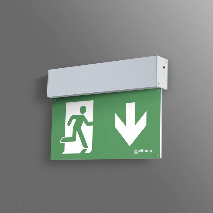 Actual product image Beltrona M82501 LED emergency escape route lighting wall surface-mounted