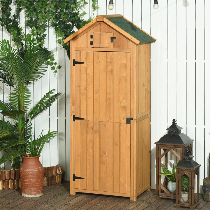 Produktbild Outsunny Gerätehaus mit Regalböden