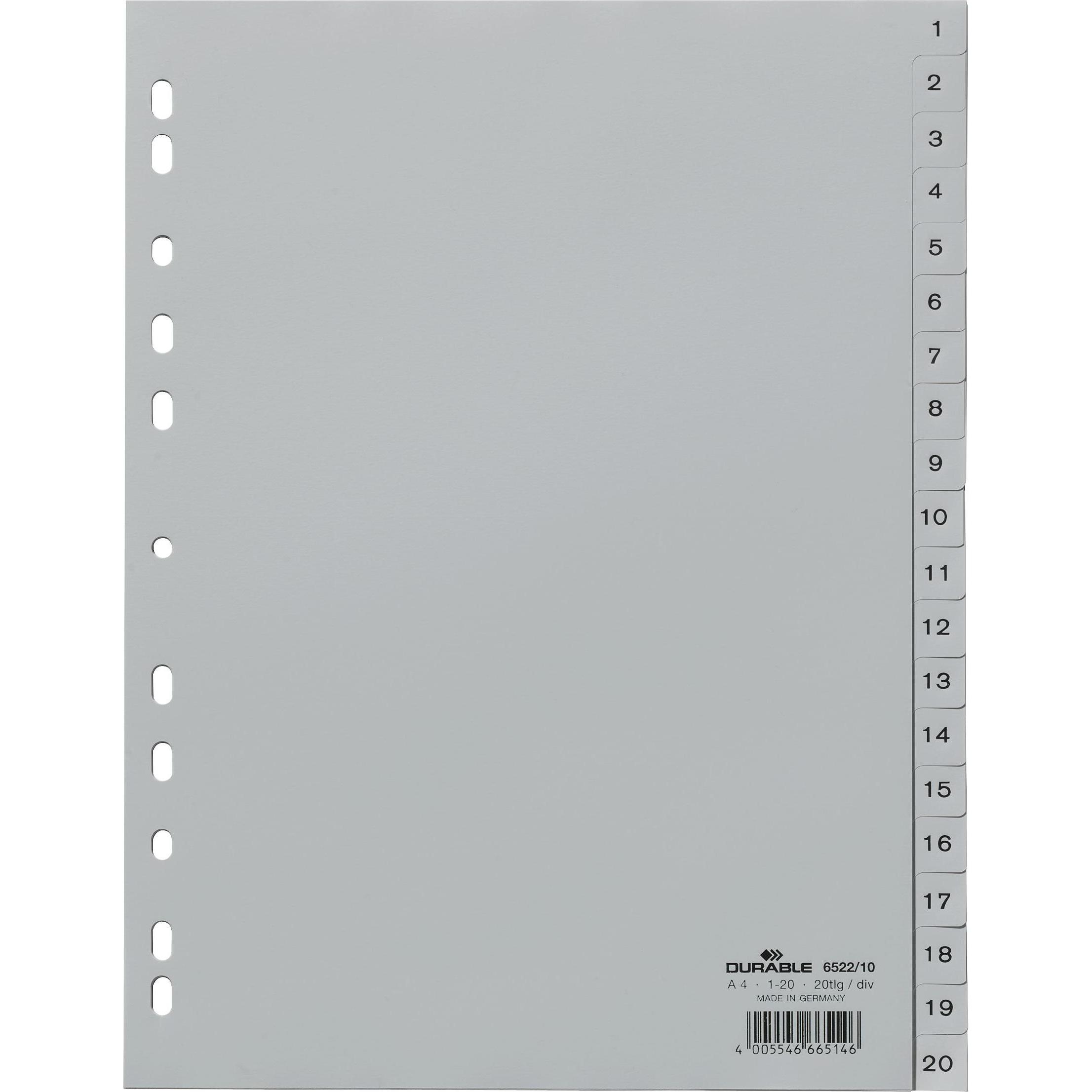 Durable, Ordner Zubehör, Register PP