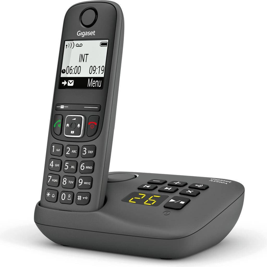 Thumbnail - Gigaset AS490A, Telefon, Schwarz