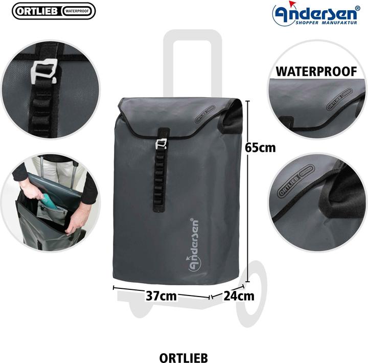 Actual product image Andersen Ortlieb anthracite