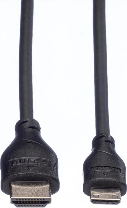 Produktbild Roline mini HDMI (Typ C) — HDMI (Typ A) (2 m, HDMI, 2.0)