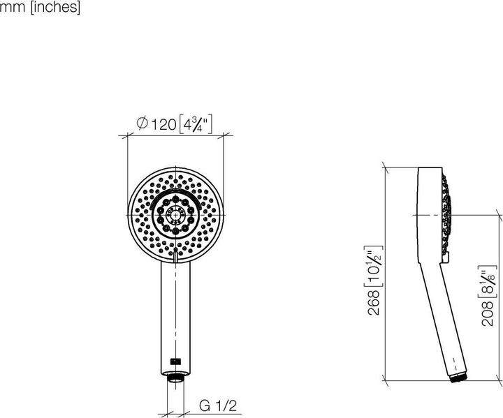 Produktbild Dornbracht Dornb Handbrause Durchlfuss max. 6,8 l/min chr