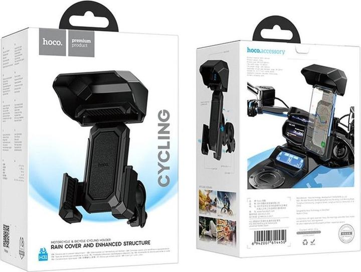 Actual product image Hoco Auto holder bike / motorcycle holder for mobile H31 Wild Wolf black