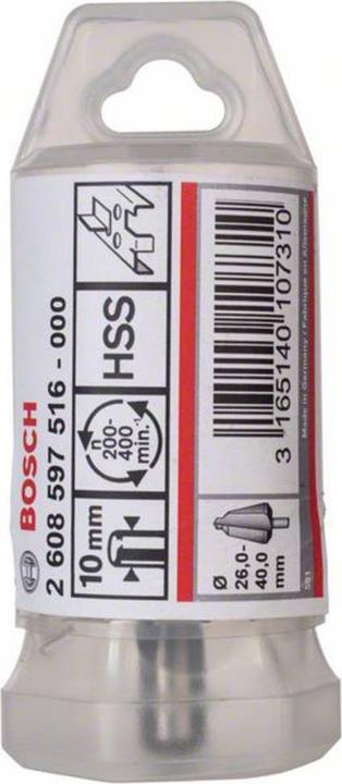 Produktbild Bosch Professional Zubehör Blechschälbohrer HSS, zylindrisch, 24 - 40 mm, 89 mm, 10 mm (10 mm)