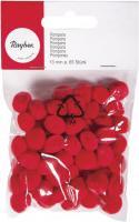 Immagine prodotto Rayher Pompon, rosso, 65 pezzi
