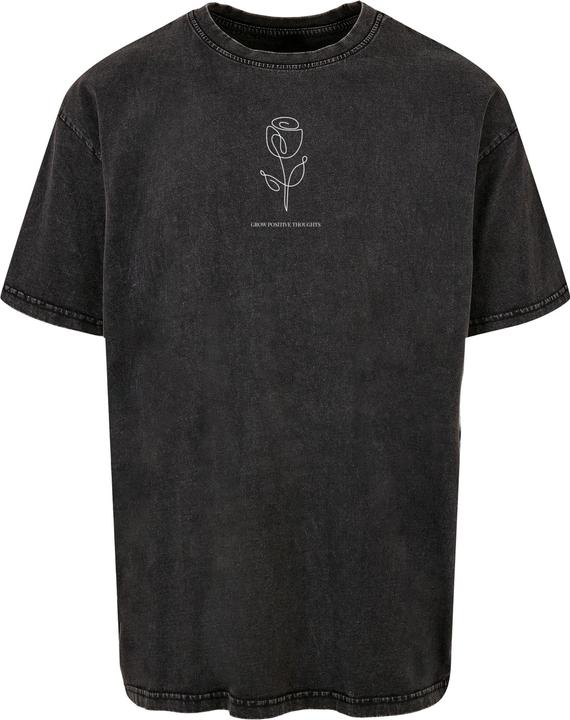 Immagine prodotto Merchcode Primavera - Maglietta oversize pesante lavata con acido con fiori di tulipano - 116463 (L)
