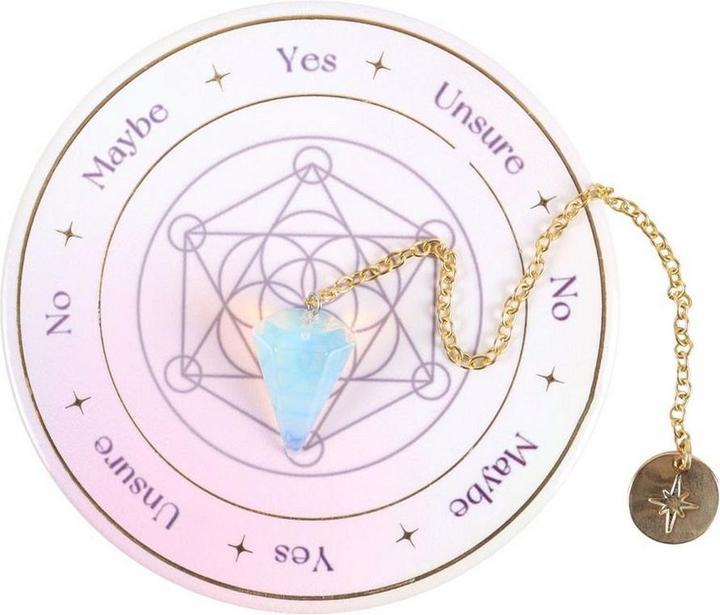 Actual product image Something Different Opalite Pendulum Divination Kit
