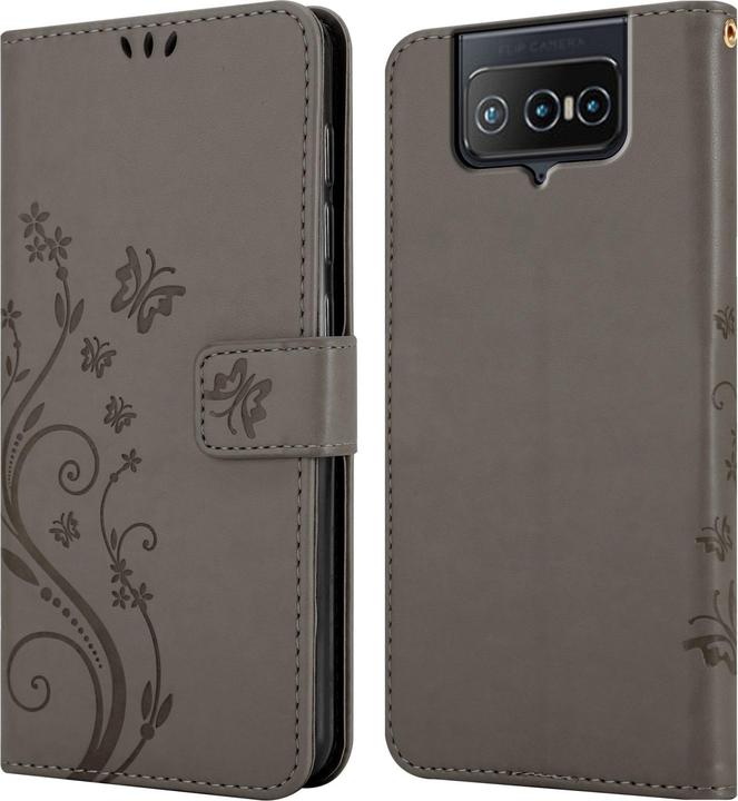 Image du produit Cadorabo Housse Flower Book (Asus Zenfone 8 Flip)