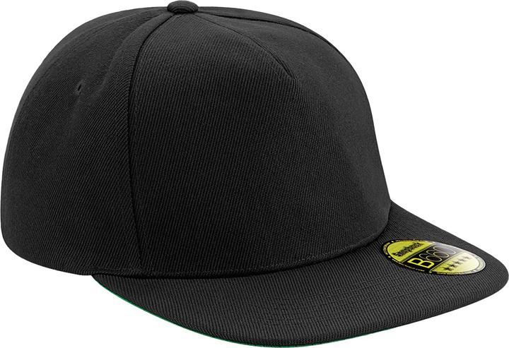 Actual product image Beechfield Original 6 Panel Flat Peak Snapback Cap