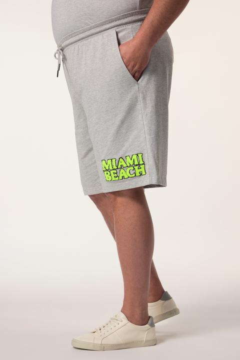Actual product image Men+ Sweatbermuda, Neon-Print, Elastikbund (8XL)