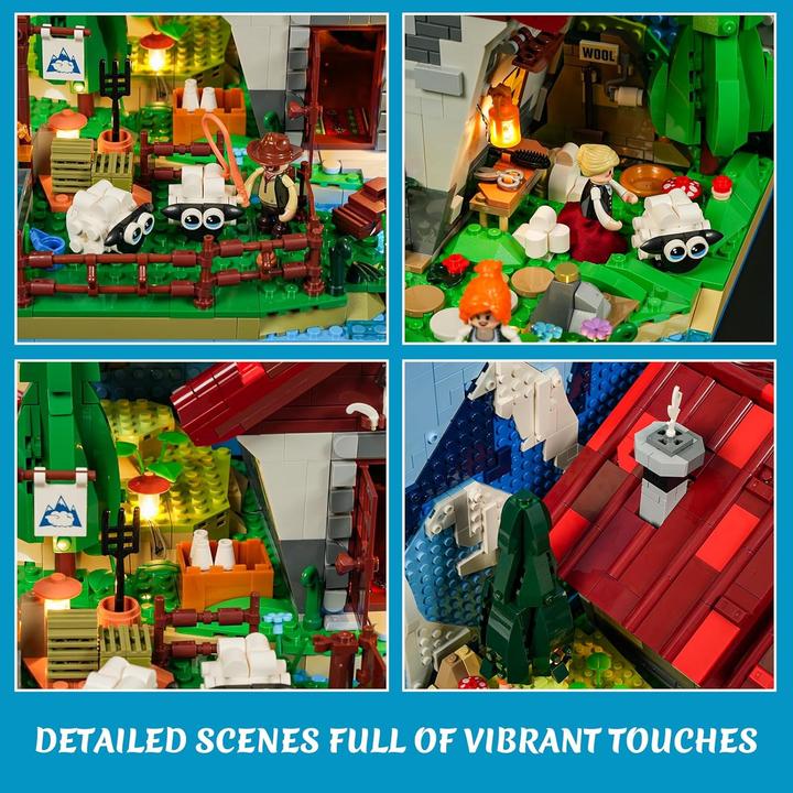 Actual product image Lumibricks Schäferhütte in den Alpen