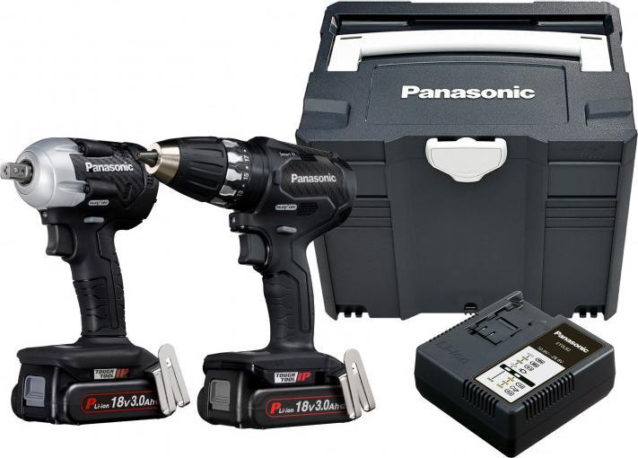 Productafbeelding Panasonic Combiset EY74A3 Accuboormachine en EY75A8 Slagmoersleutel in Systainer | 18V | Li-ion