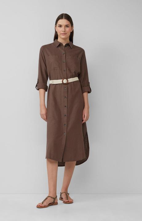Image du produit S.Oliver Kleid Hemdblusenkleid im Relaxed Fit mit geflochtenem Gürtel (42)