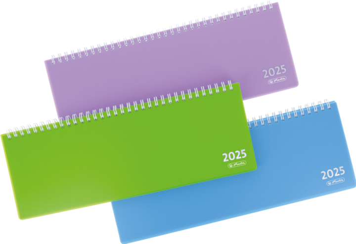 Produktbild Herlitz Schreibtischkalender transluz. 2025 m. Registerschn., Querformat, f.s.