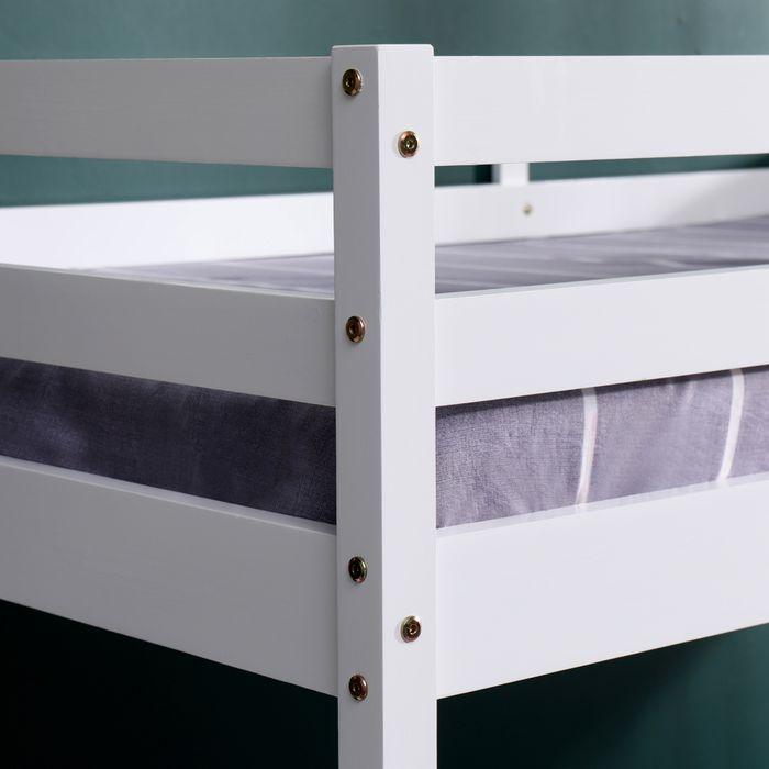 Produktbild Swisshandel24 Hochbett Lilly 80x200 cm / 120x200 cm, weiss (90 x 200 cm)