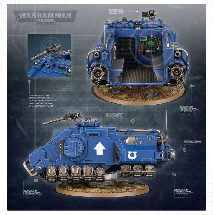 Immagine prodotto Games Workshop Warhammer 40k - Space Marine Primaris Impulsor (Materiale sintetico)