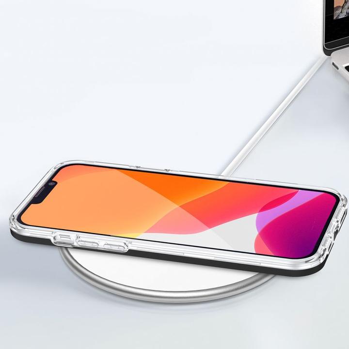 Actual product image Hurtel Clear 3in1 case for iPhone 14 silicone cover with frame blue (Apple iPhone 14)