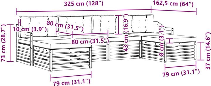 Produktbild vidaXL Outdoor-Sofa