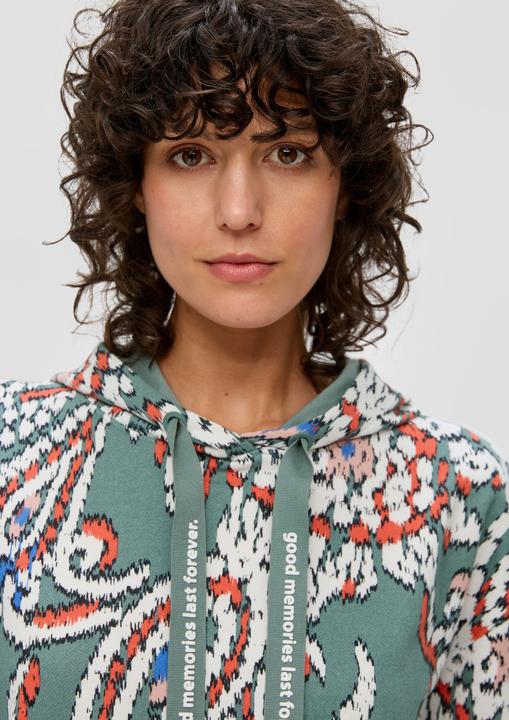 Produktbild s.Oliver Sweatshirt Hoodie mit halblangen Ärmeln (40)