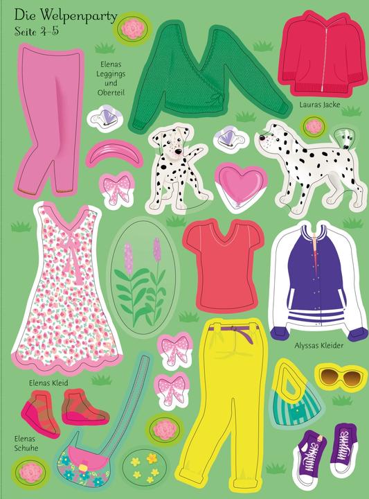 Produktbild Mein grosses Anziehpuppen-Stickerbuch: Meine Hunde und Katzen